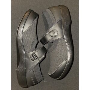 Alegria TRAQ Mary Jane Comfort Shoes Black Knit Sneakers QUT-5004 Size 42‎ US 11